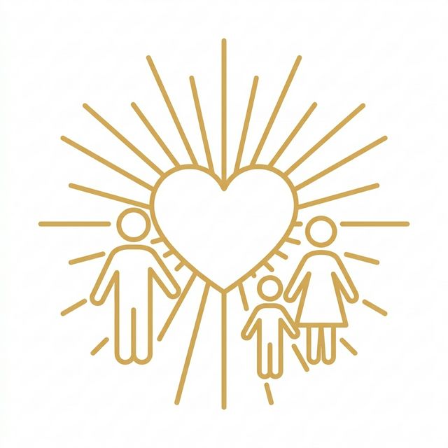 Corazón radiante